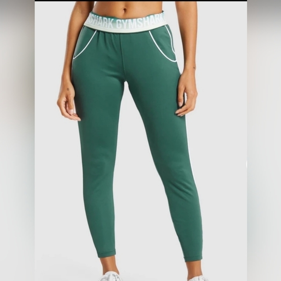 Gymshark Dark Green Athletic Women's Leggings Size S - Picture 1 of 9
